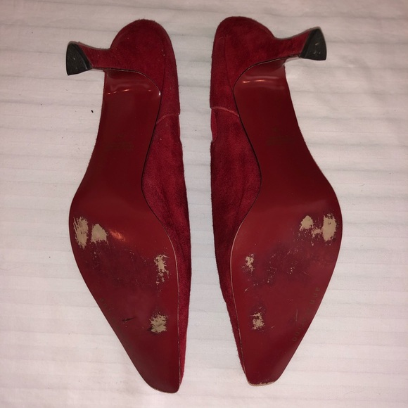 Ann Marion Low-Cut Red Heels - Picture 3 of 3